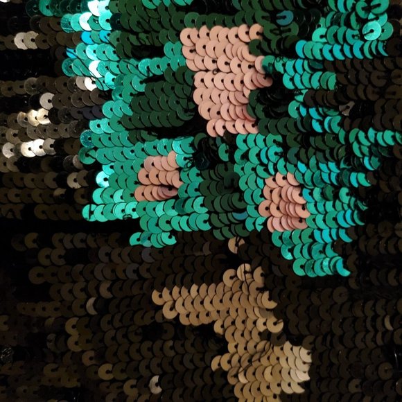 Twin-Set by Simona Barbieri Cute Graphic Sequin Shift Dress M - Picture 8 of 12